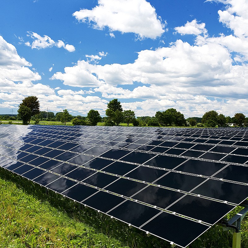 Solar panel field