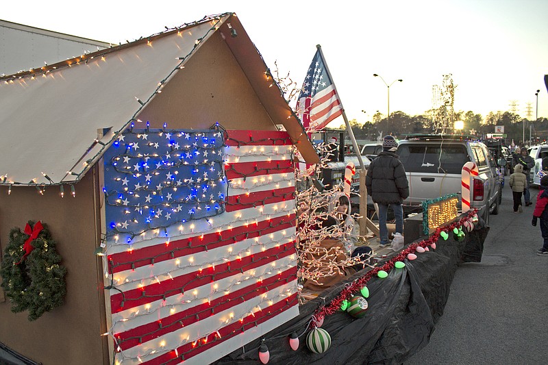 The Kiwanis Club of Fort Oglethorpe's patriotic float in the 2016 parade. (Contributed Photo)