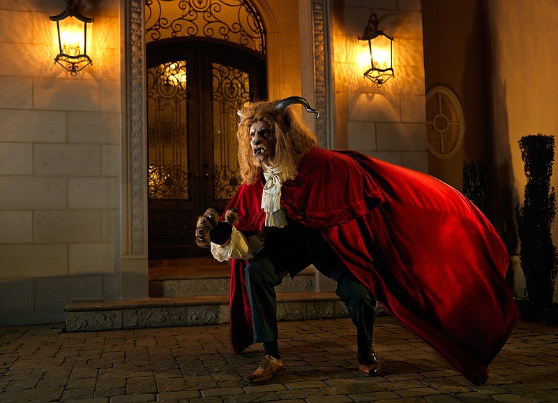 Scott Shaw makes a departure from previous comic roles to play the Beast in the CTC's musical. (Cansler Photography)