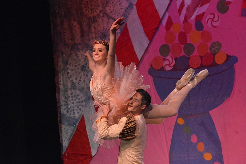 Arianna Standridge and Ryan Cook danced the roles of Sugar Plum Fairy and her Cavalier in a previous Tennessee Youth Ballet production.