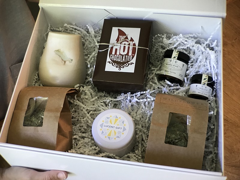 Lucent Gifts offers gift boxes of locally-sourced, high-end items meant to ease cancer recovery for women.