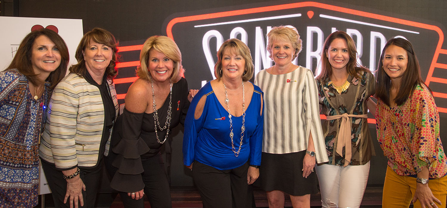 Carol Mastey, Debbie Gray, Cindy Floyd, Carol George, Gail Jenkins, Charlotte Gregorie and Courtney Watson