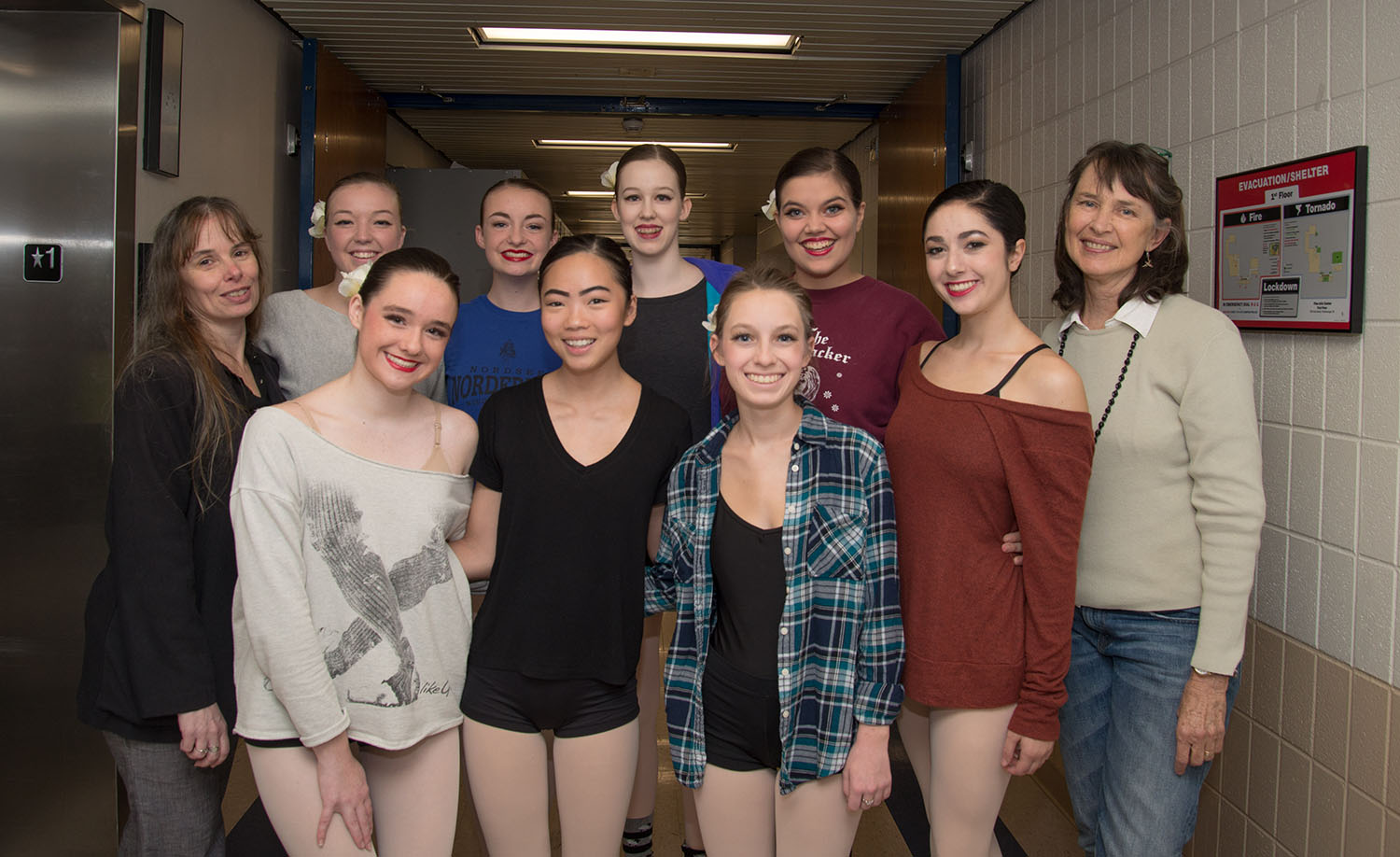 Back: Ashlyn Cribbs, Sydney Houck, Karisa Wells, Kimmie Mayard and Maisie Zahn
