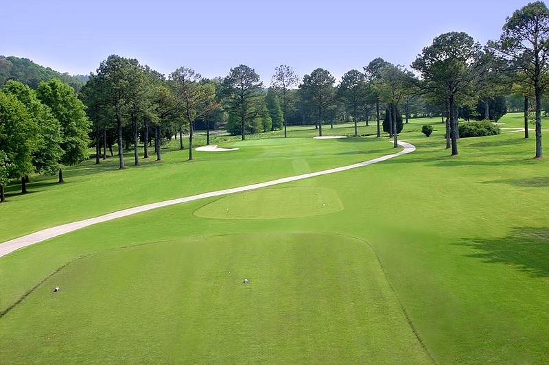 This is the 13th hole at Cleveland Country Club, where Lee University will host a 2019 NCAA Division II women's golf super regional.