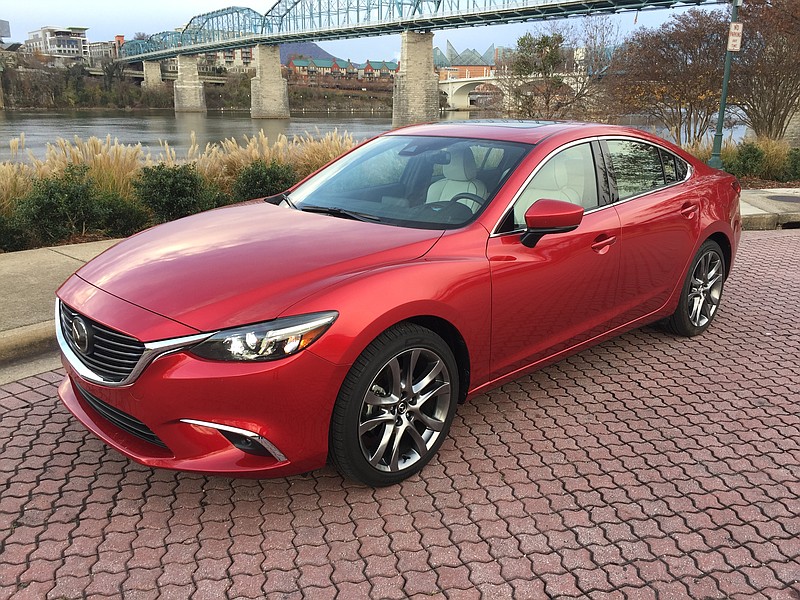 The Mazda6 Grand Touring continues to be a styling standout in the midsize sedan segment. (Staff Photo by Mark Kennedy)