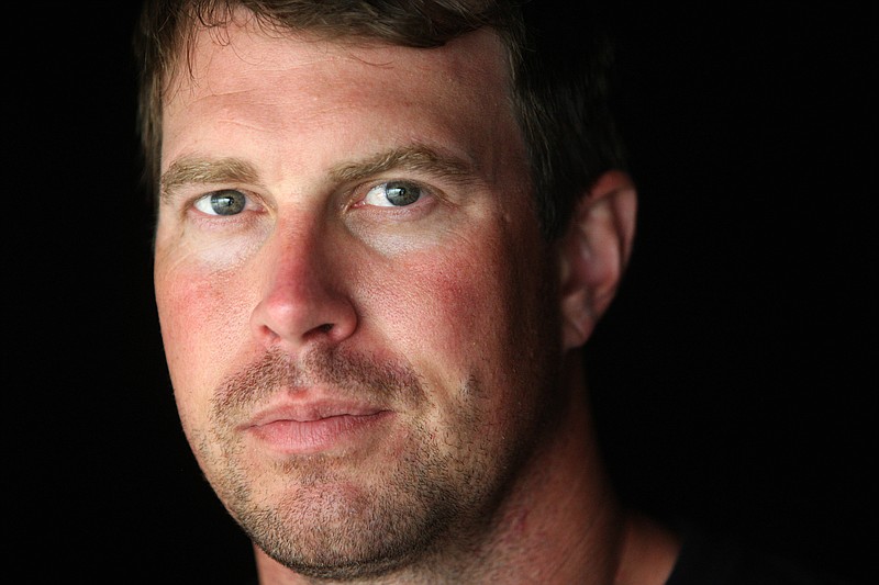 FILE - In this July 27, 2010 file photo former NFL quarterback Ryan Leaf is shown in Holter Lake, Mont. Leaf could face radiation treatments if part of a brain tumor that couldn't be removed winds up growing. Leaf told The Associated Press on Thursday, June 2, 2011, that the California doctor who performed the surgery couldn't get all of the tumor because parts were wrapped around brain stem nerves that affect swallowing and shoulder movement.  (AP Photo/Mike Albans, File)