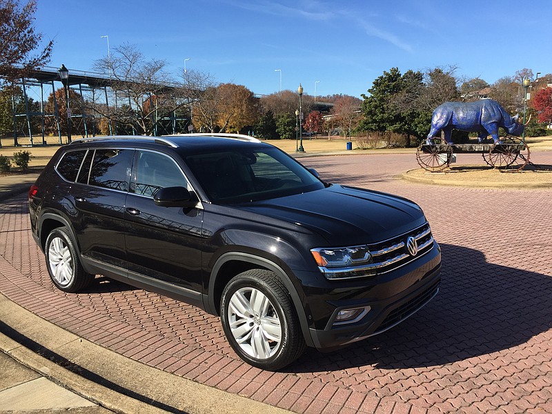 The 2018 VW Atlas is a broad-shouldered SUV with room for seven passengers.
