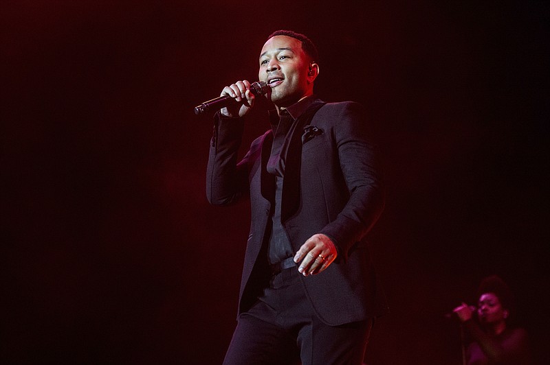 
              FILE - In this June 30, 2017 file photo, John Legend performs at the 2017 Essence Festival at the Mercedes-Benz Superdome, in New Orleans. Legend will take the stage at the Telenor Arena in Oslo, Norway on Dec. 11 for Nobel Peace Prize Concert, which honors the International Campaign to Abolish Nuclear Weapons. Other performers include Zara Larsson, Sigrid, Matoma and Lukas Graham. (Photo by Amy Harris/Invision/AP, File)
            