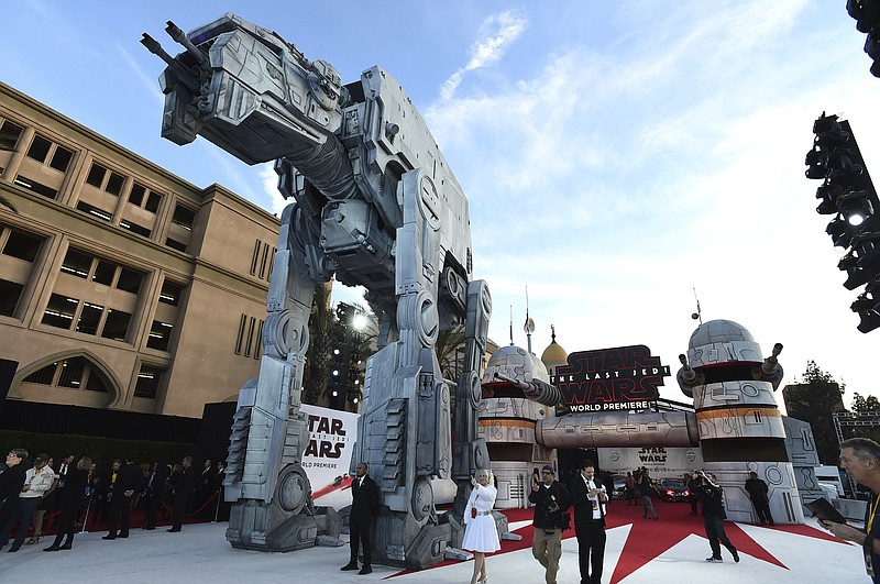 A general view of atmosphere at the Los Angeles premiere of "Star Wars: The Last Jedi" at the Shrine Auditorium on Saturday, Dec. 9, 2017 in Los Angeles. (Photo by Jordan Strauss/Invision/AP)