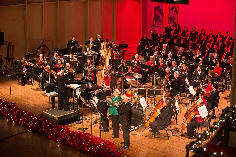 Joining the CSO for the holiday pops concert will be the CSO Chorus, Center for Creative Arts Choir and Metropolitan Bells along with soloist Neshawn Calloway, left.