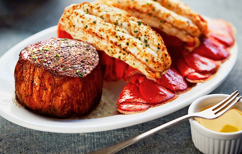 The 8-ounce filet with twin lobster tails is one of two surf-and-turf entrees featured Christmas Day at Ruth's Chris Steak House. (Ruth's Chris Steak House Photo)