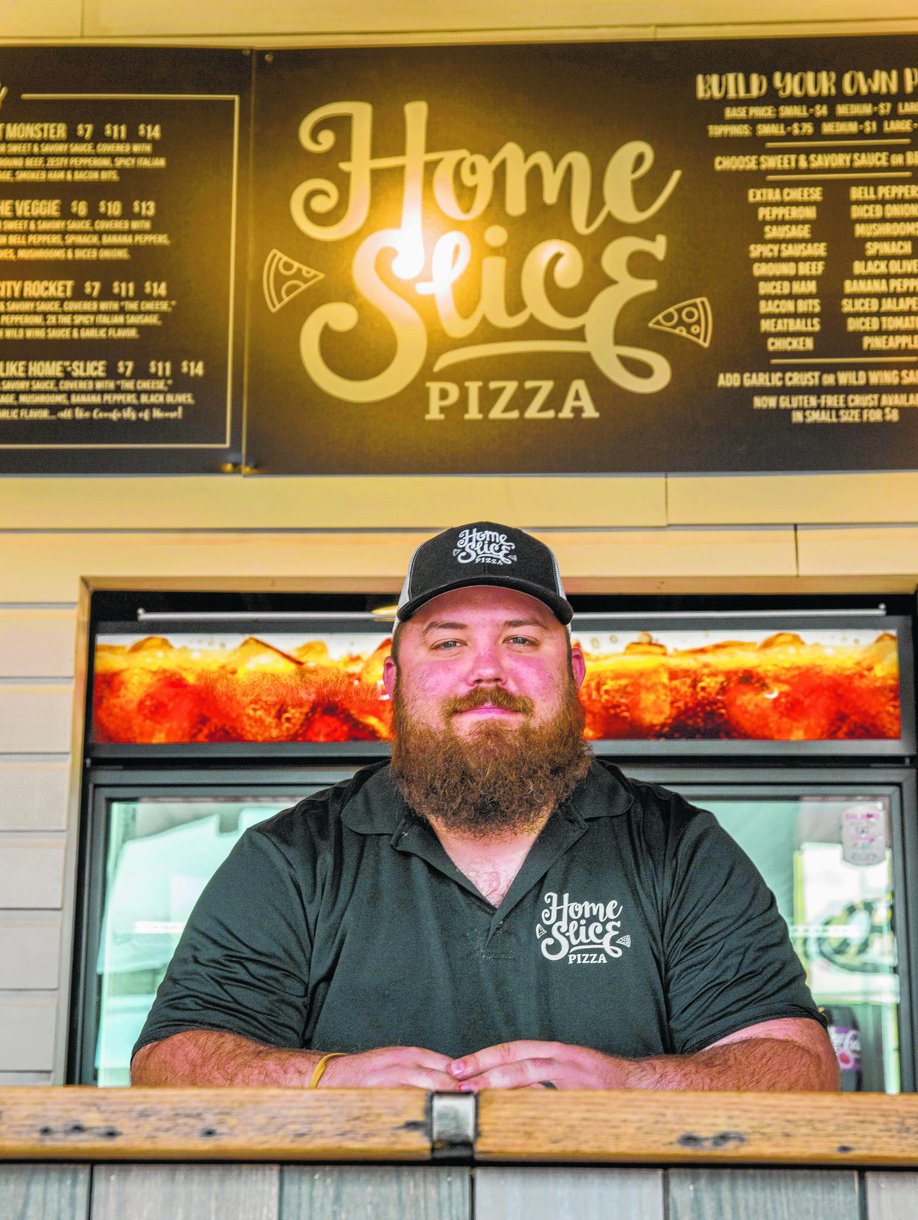 General Manager Josiah Johnson at Home Slice. (Photo by Mark Gilliland)