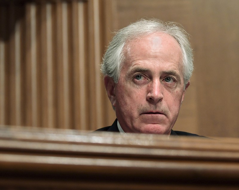 Sen. Bob Corker, R-Tenn., has strongly refuted charges that he insisted on a provision in the tax bill currently being debated in Congress that would help enrich him.