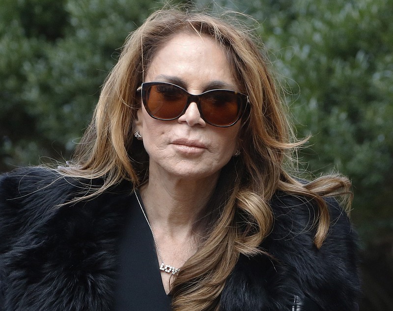 Blogger Pamela Geller arrives Tuesday, Dec. 19, 2017, at federal court in Boston for the sentencing hearing for David Wright, convicted of leading an Islamic State group-inspired plot to behead Geller. (AP Photo/Bill Sikes)