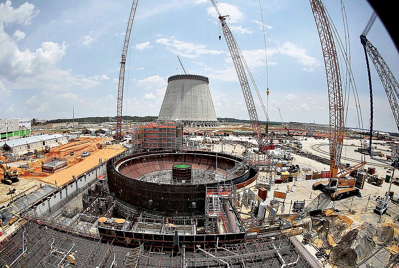 Construction will continue on a new nuclear reactor at Plant Vogtle power plant in Waynesboro, Ga., after a state commission decided to allow Georgia power to continue work on the site despite massive cost overruns.