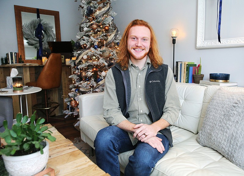 Brandon Carruth, 20, a local holiday design consultant and decorator, was one of 100 people from across the United States who were selected to help decorate the White House for Christmas this year.