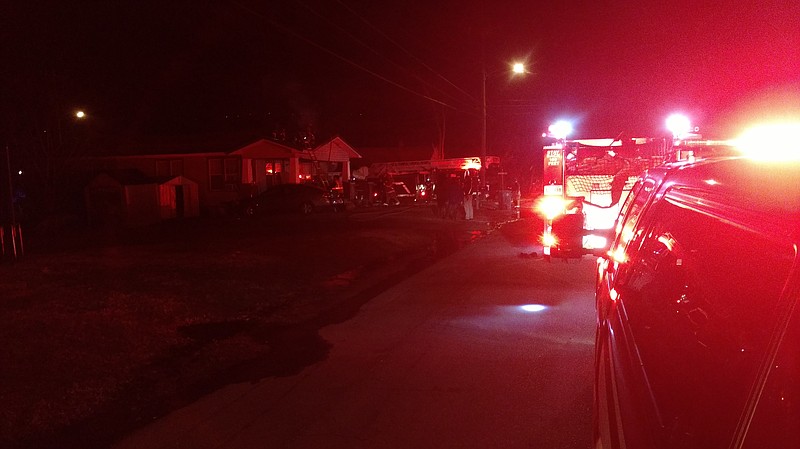 Firefighters battle a house fire on the 1200 block of East 32nd Street early in the morning on Dec. 26, 2017. (Photo: Chattanooga Fire Department)