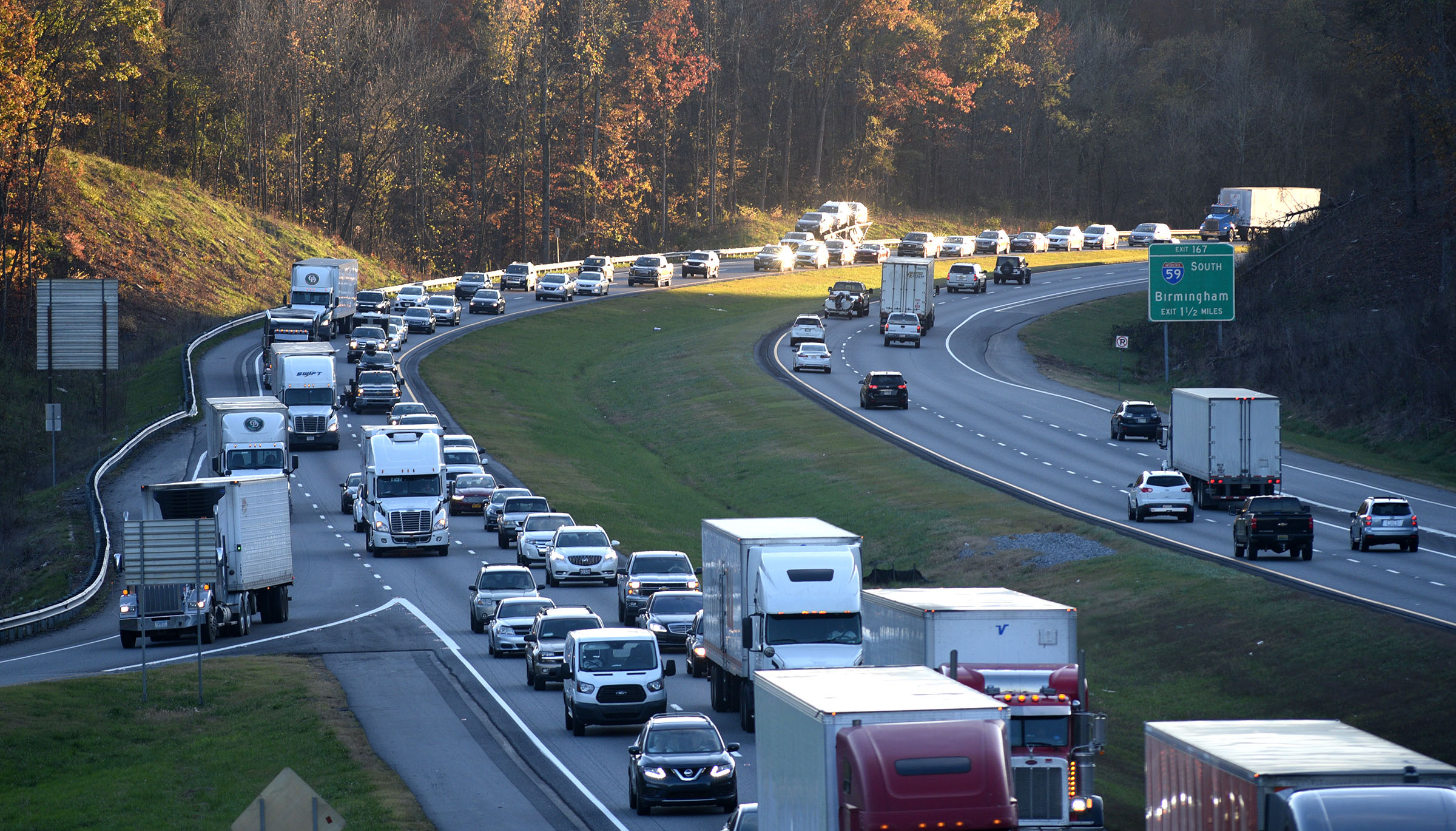 Staff Photo by Robin Rudd / A widening of I-24 to U.S. 27 in Chattanooga is part of the IMPROVE Act project list.