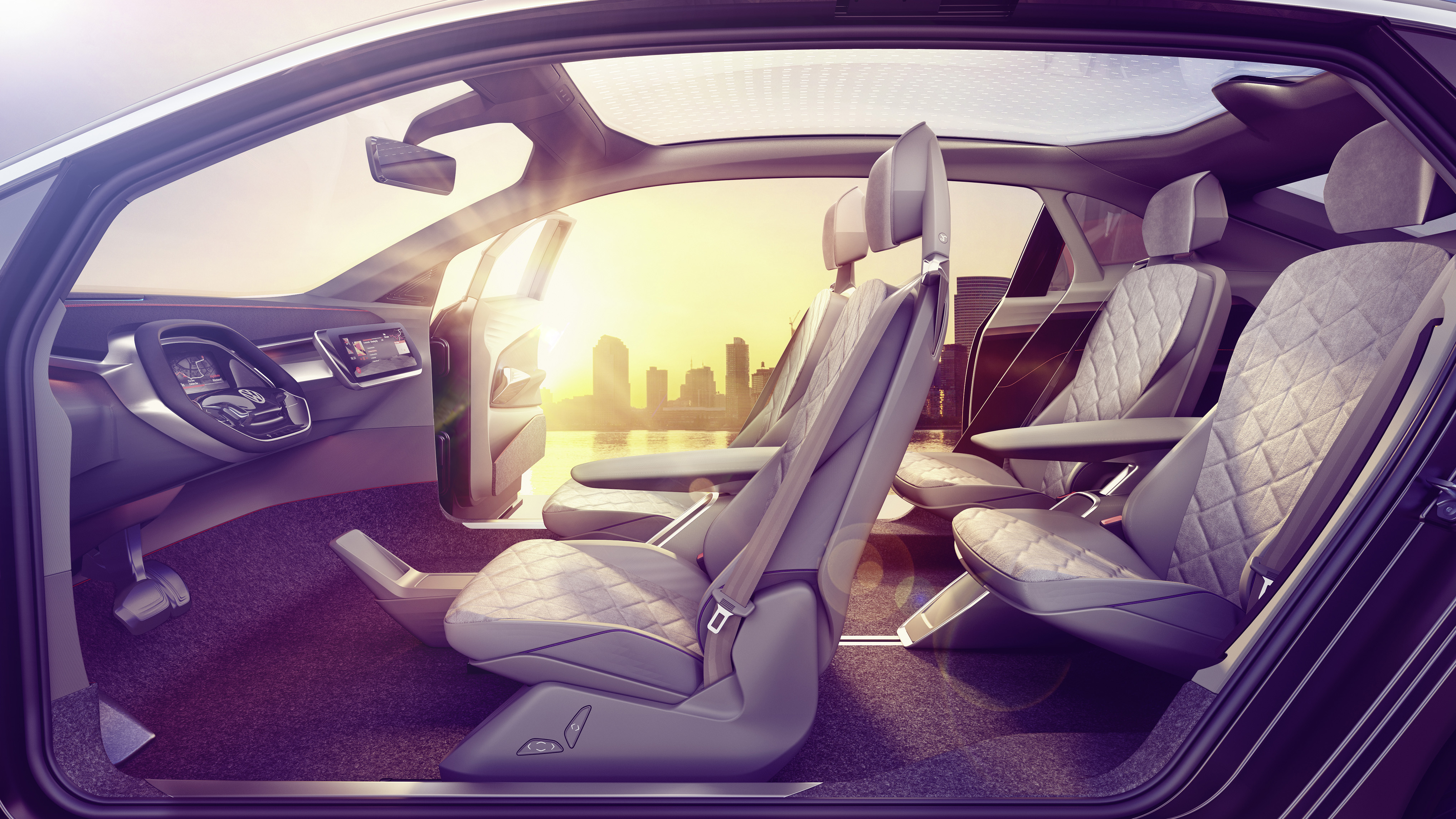 Contributed image / The interior of the I.D. Crozz concept is the size of a midsize SUV, though the exterior is about the size of the smaller Tiguan SUV, according to VW.