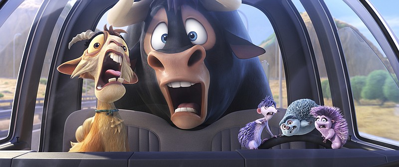 This image released by Twentieth Century Fox shows a scene from the animated film, "Ferdinand." (Twentieth Century Fox via AP)