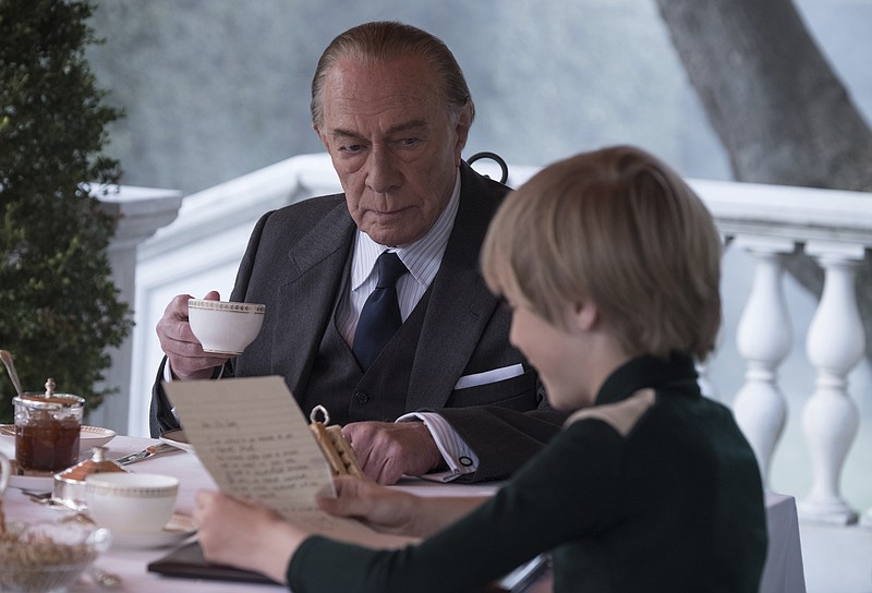 This image released by Sony Pictures shows Christopher Plummer, left, and Charlie Shotwell in a scene from "All the Money in the World." (Fabio Lovino/Sony Pictures via AP)
