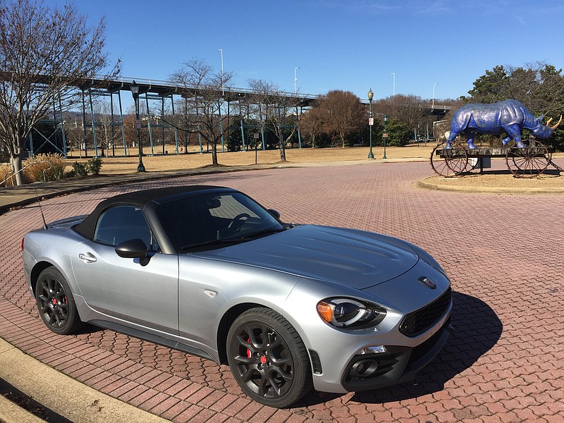 The 2018 Fiat 124 Spider Abarth is a fun-to-drive two-seater built alongside the Mazda MX-5 Miata. (Staff Photo by Mark Kennedy)