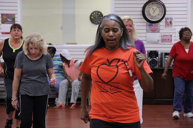 Audrey Mathes line dances at the Eastgate Senior Center. Collegedale is looking to form senior programming of its own so residents won't have to travel as far as Eastgate for recreation.
