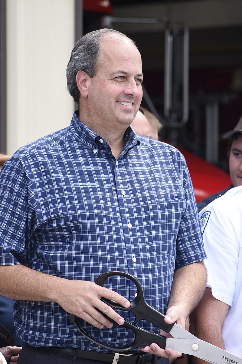 Walker County Commissioner Shannon Whitfield attended the grand opening of fire station.  Walker County hosted an open house for its new fire station in Flintstone on July 14, 2017.