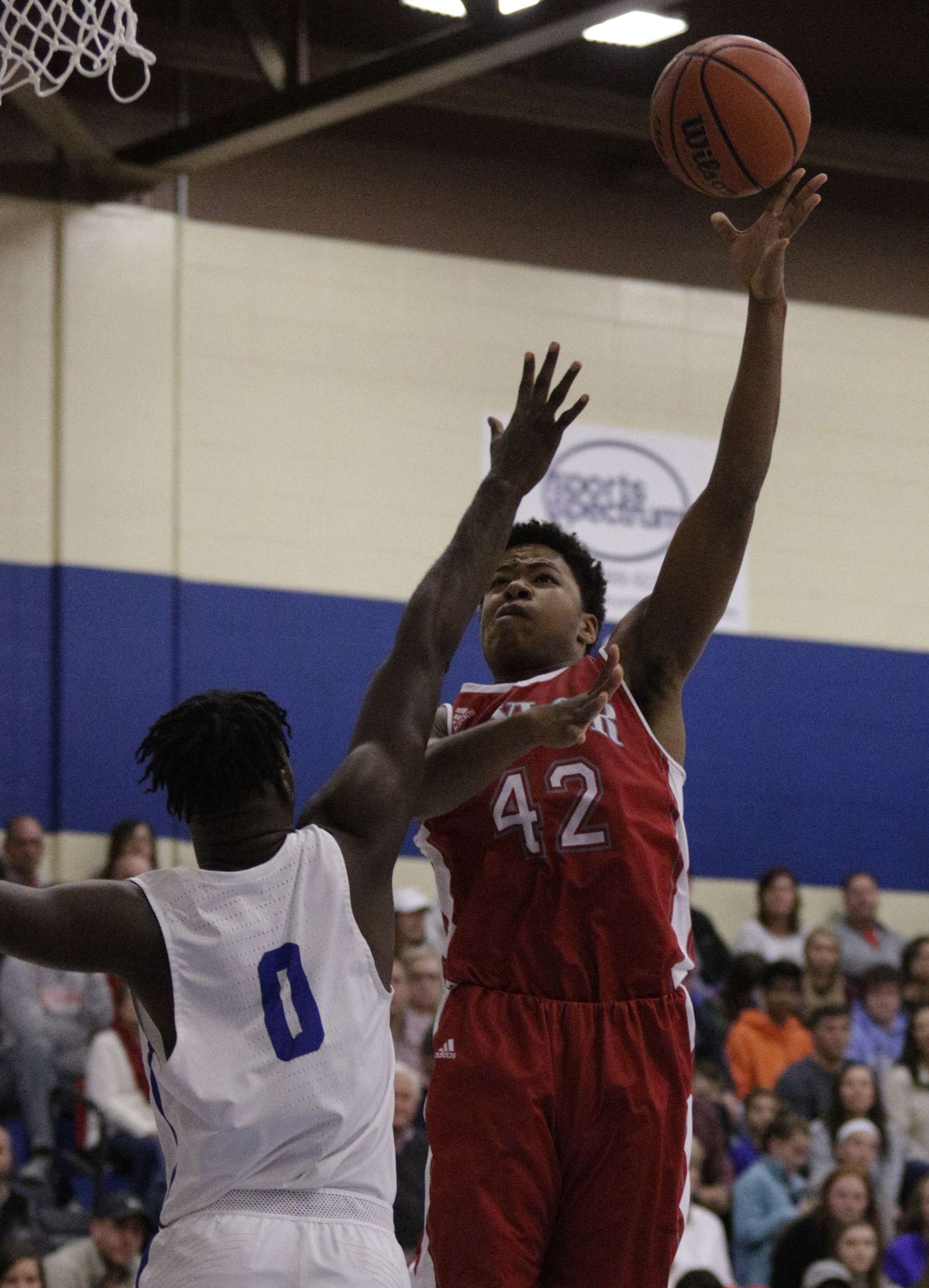 Baylor's Niko Simpkins shoots over McCallie's Jorden Starling during their Times Free Press Best of Preps basketball tournament championship game at Chattanooga State Technical Community College on Saturday, Dec. 30, 2017, in Chattanooga, Tenn.