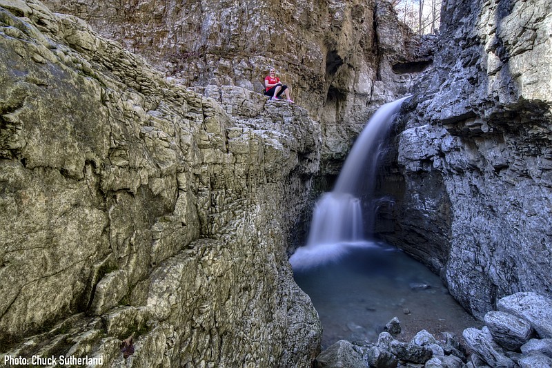 The Walls of Jericho: Accessible by foot from access points in Tennessee or Alabama, this deep, rugged canyon marks the headwaters of the Paint Rock River.