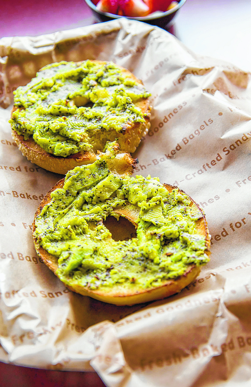 Avocado toast at Einstein. (Photo by Mark Gilliland)