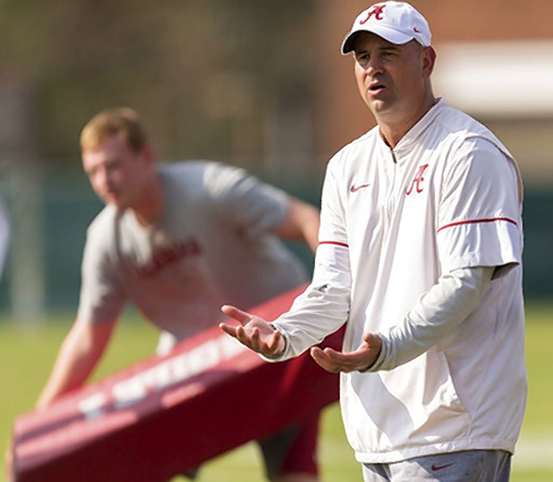 Jeremy Pruitt has at least a few more days as the defensive coordinator at Alabama before giving his full attention to his new job as the head coach at Tennessee. If the Crimson Tide wins Monday's Sugar Bowl, they'll play for the national title on Jan. 8 in Atlanta. (Vasha Hunt/AL.com via AP, File)