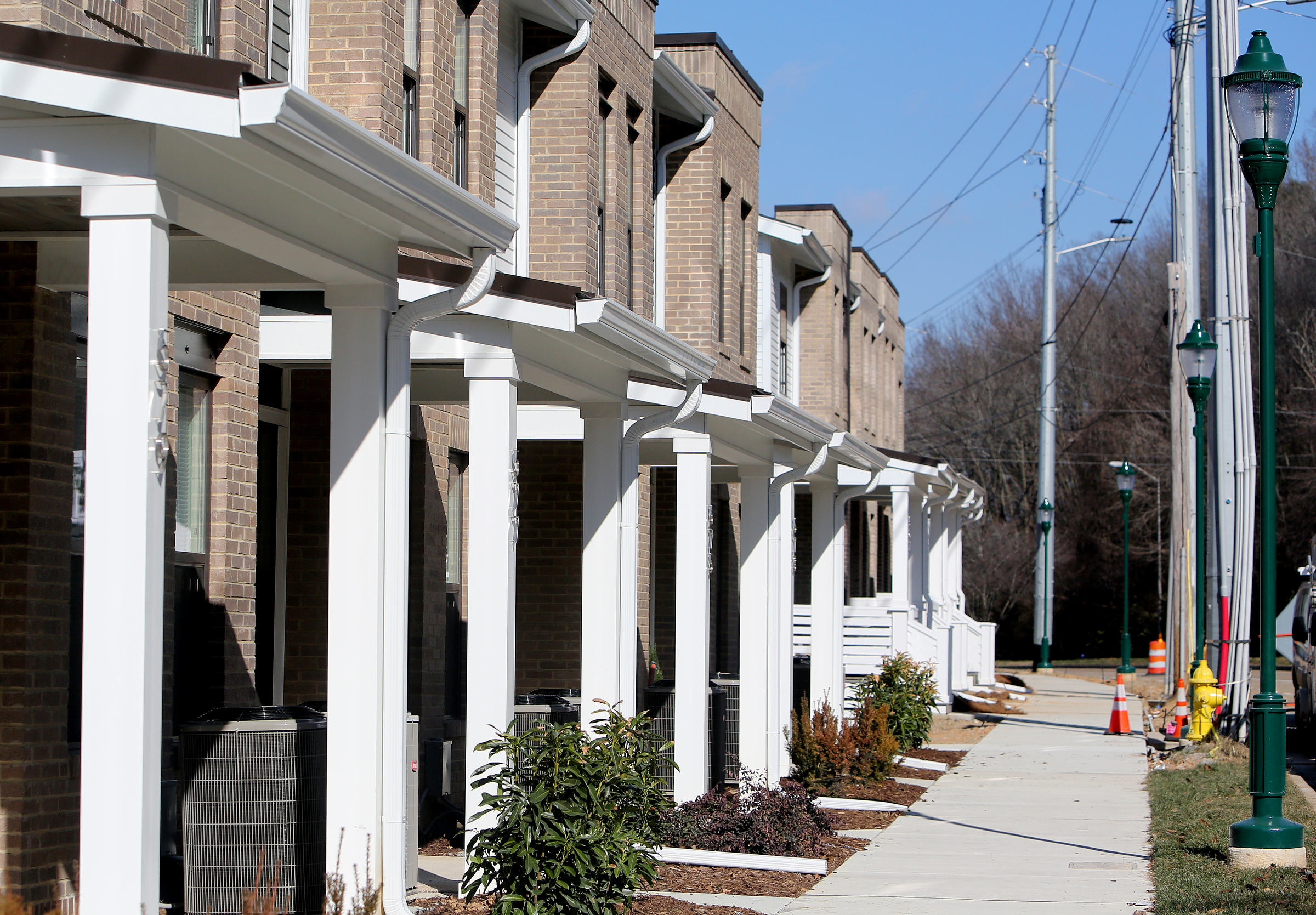 Cameron Harbor townhouses are under construction Thursday, Jan. 4, 2018 in off Riverfront Parkway Chattanooga, Tenn.