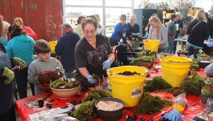 They may not have as many green things growing, but local garden centers aren't really dormant over the winter. 