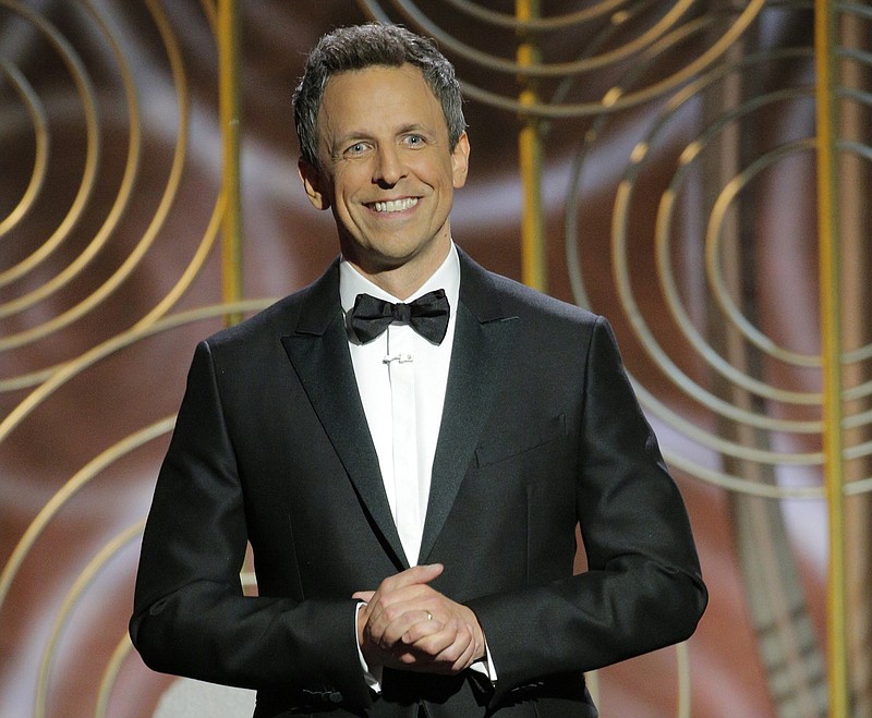 Host Seth Meyers at the 75th Annual Golden Globe Awards at the Beverly Hilton Hotel in Beverly Hills, Calif., on Jan. 7.