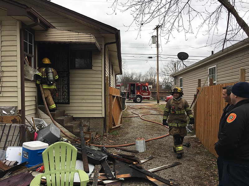 Firefighters respond to a house fire Jan. 13 in the 1900 block of E. 34th St. 
