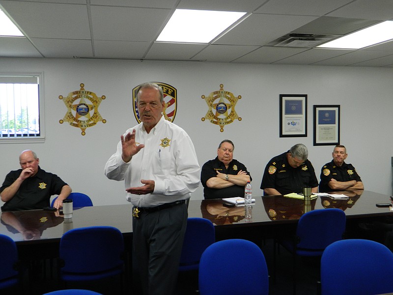 In this 2015 file photo, Bradley County Sheriff's Office Capt. Steve Lawson addresses county commissioners.