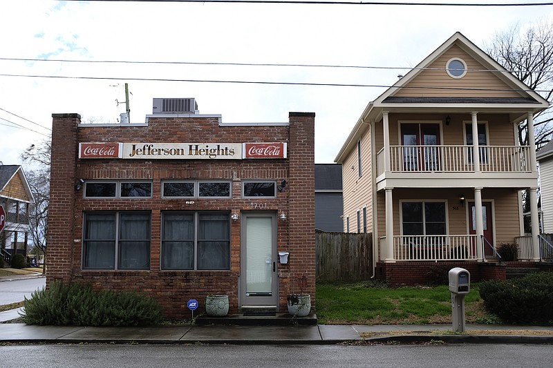 Buildings are seen in the Jefferson Heights neighborhood on Friday, Jan. 12, 2018, in Chattanooga, Tenn. Parts of Jefferson Heights, along with locations in Alton Park, Cowart Place, Richmond and the Southside Gardens neighborhoods, have been proposed as EPA Superfund sites after lead contamination was found in the yards of homes.