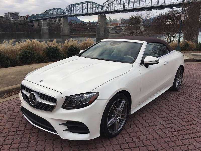 The Mercedes-Benz E400 cabriolet is part of a dwindling fleet of luxury convertibles. (Staff Photo by Mark Kennedy)