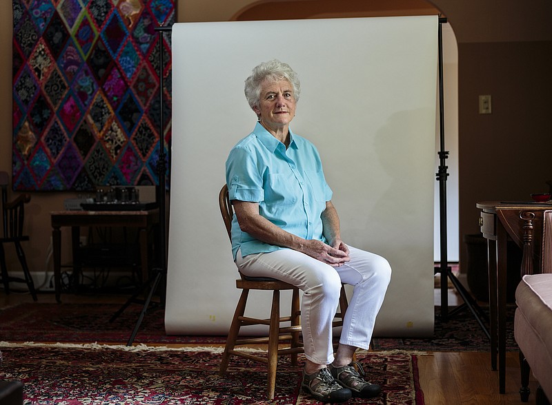 Eleanor Cooper poses for a portrait in her home on Wednesday, July 12, 2017, in Chattanooga, Tenn.