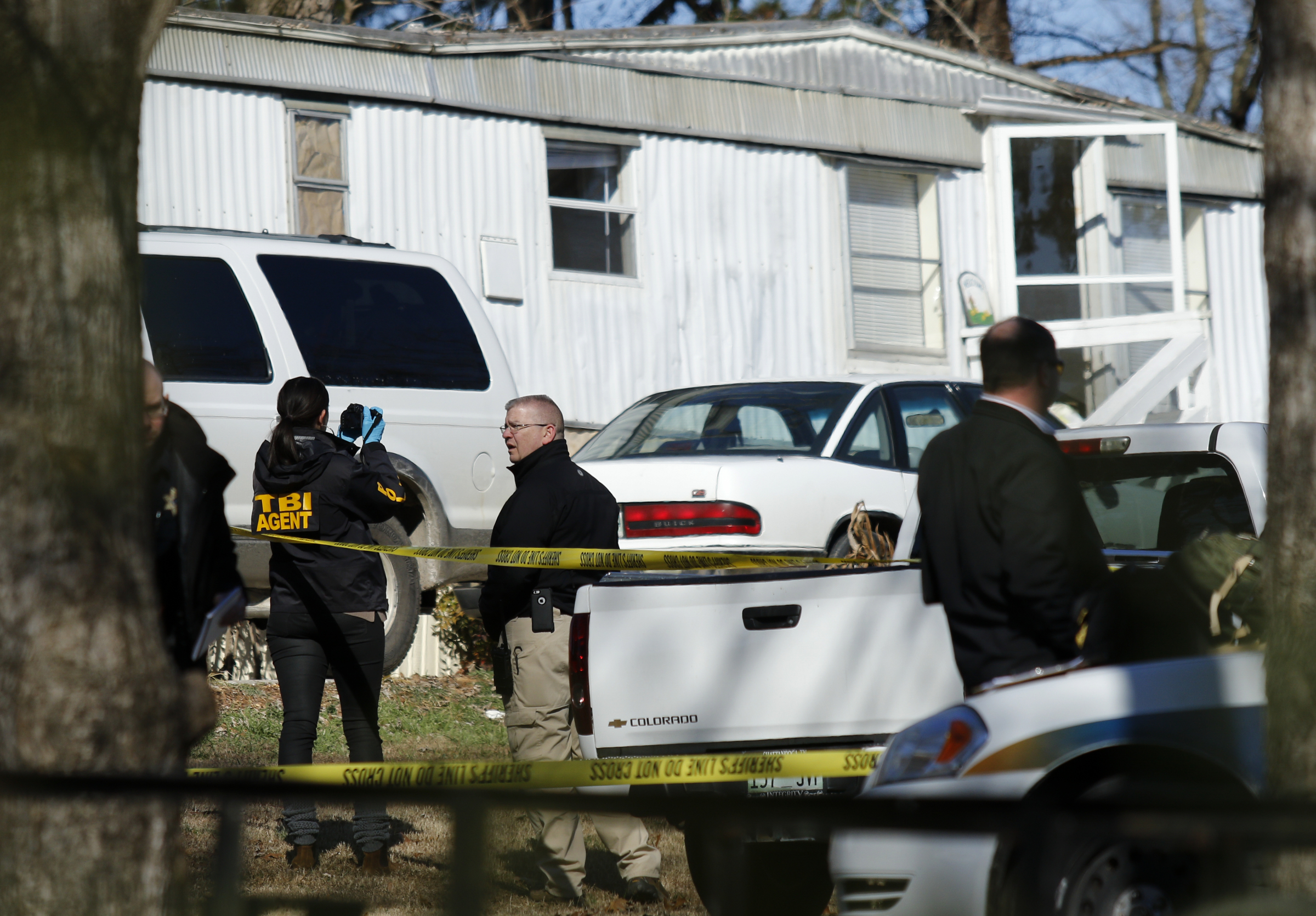 TBI investigates after a shooting involving a Hamilton County Sheriff's Office deputy on Wilkes Avenue on Friday, Jan. 19, 2018, in Soddy-Daisy, Tenn. TBI is investigating the shooting.