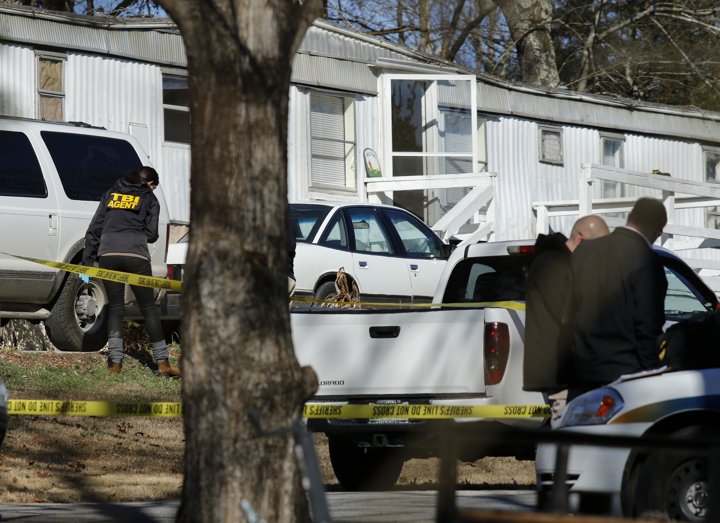 TBI investigates after a shooting involving a Hamilton County Sheriff's Office deputy on Wilkes Avenue on Friday, Jan. 19, 2018, in Soddy-Daisy, Tenn. TBI is investigating the shooting.