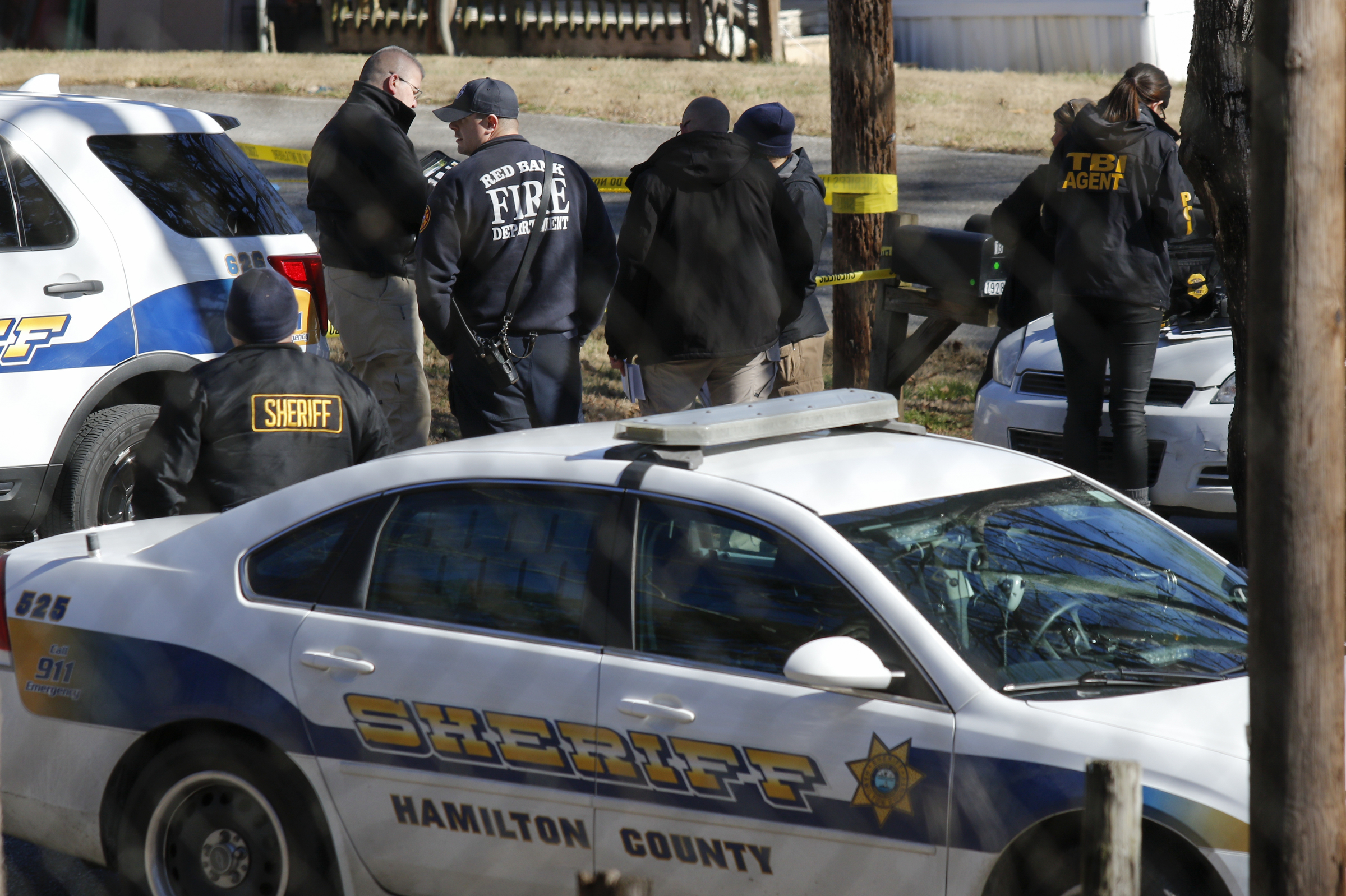 TBI investigates after a shooting involving a Hamilton County Sheriff's Office deputy on Wilkes Avenue on Friday, Jan. 19, 2018, in Soddy-Daisy, Tenn. TBI is investigating the shooting.
