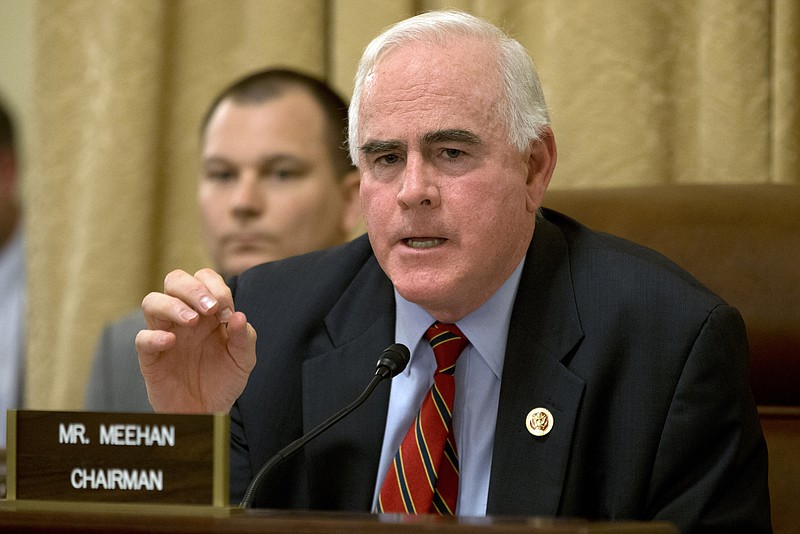 In this March 20, 2013. file photo, Rep. Patrick Meehan, R-Pa., speaks on Capitol Hill in Washington.