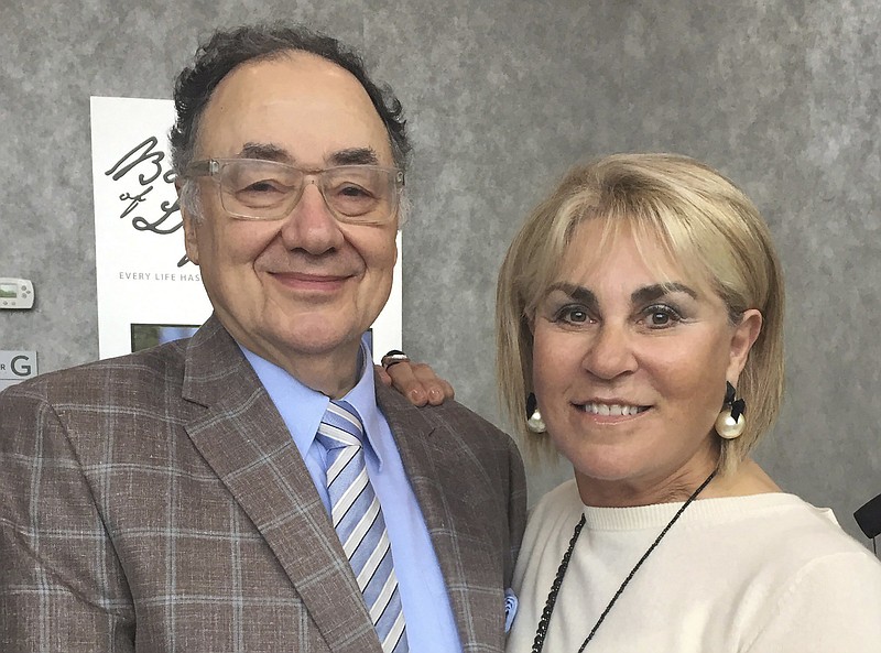 In this Oct. 15, 2017 photo provided by the United Jewish Appeal via Canadian Press, Barry and Honey Sherman pose for a photo in Toronto, Canada. The Canadian billionaire businessman and his wife were found strangled inside their mansion on Dec. 15, 2017. More than a month later, the death of one of Canada's wealthiest men and his wife remain a mystery. (United Jewish Appeal Federation - Greater Toronto/Canadian Press via AP)