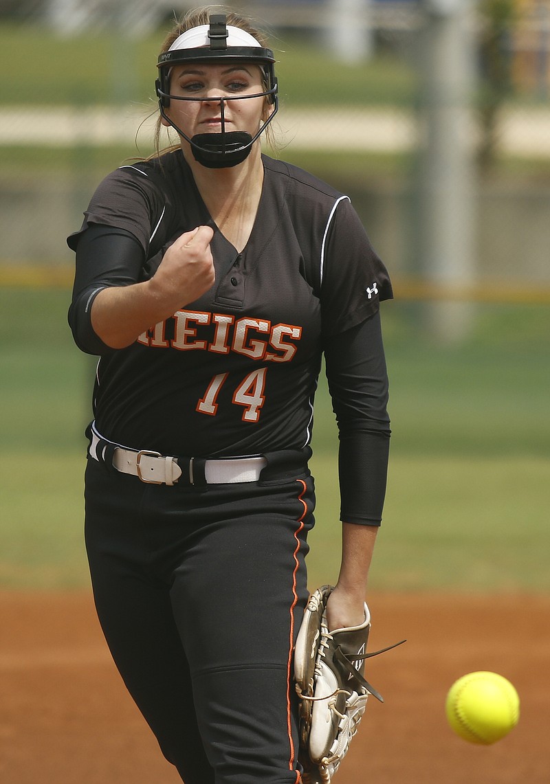 Ashley Rogers led Meigs County to the Class A state softball championship in 2017. She is the Greater Chattanooga Sports Hall of Fame's female athlete of the year.