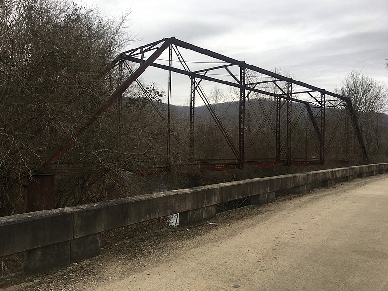 The old Ellis Cove Road bridge in the Battle Creek area of Marion County in January was the subject of a reversal of a decision made back in November to declare the bridge surplus property. The bridge is more than 100 years old.