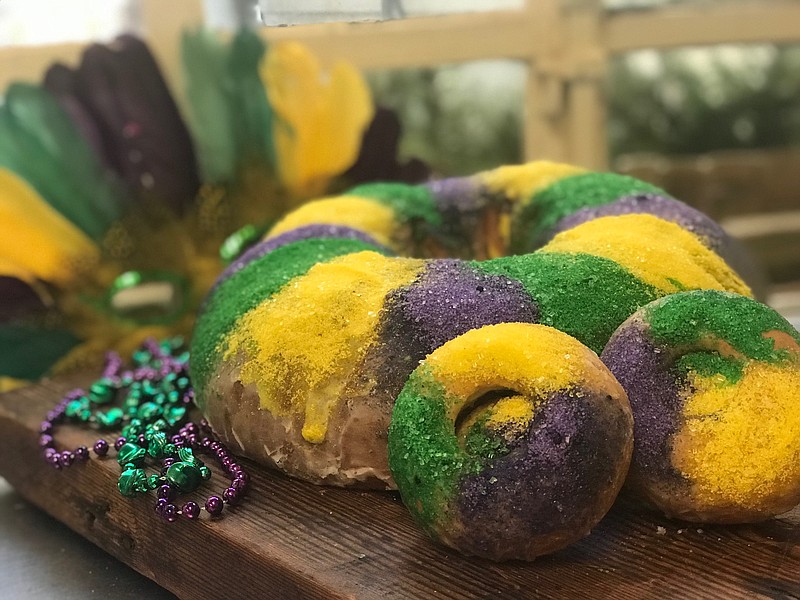 Rembrandt's Coffee House sells kings cakes in large and mini sizes.