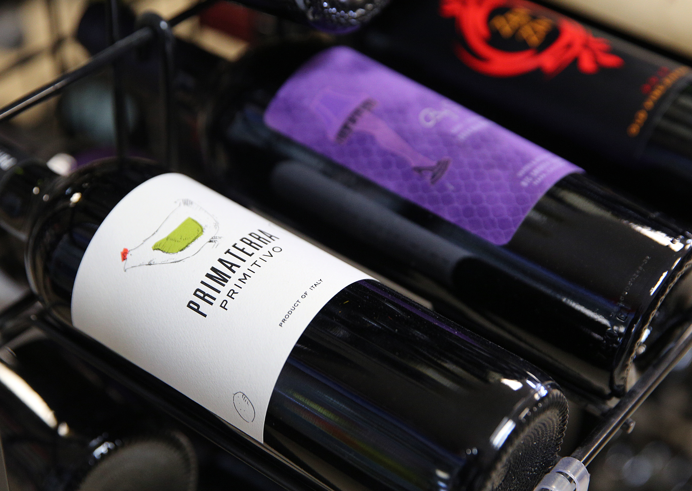 A variety of wines sit out on the shelves at Bacchus Wine and Spirits Thursday, Jan. 25, 2018 in Hixson, Tenn. Tennessee grocery stores started selling wine about a year and a half ago giving liquor stores more competition.