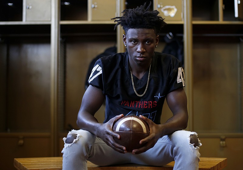 Brainerd senior Joseph Norwood poses at Brainerd High School on Monday, Feb. 5, 2018 in Chattanooga, Tenn.